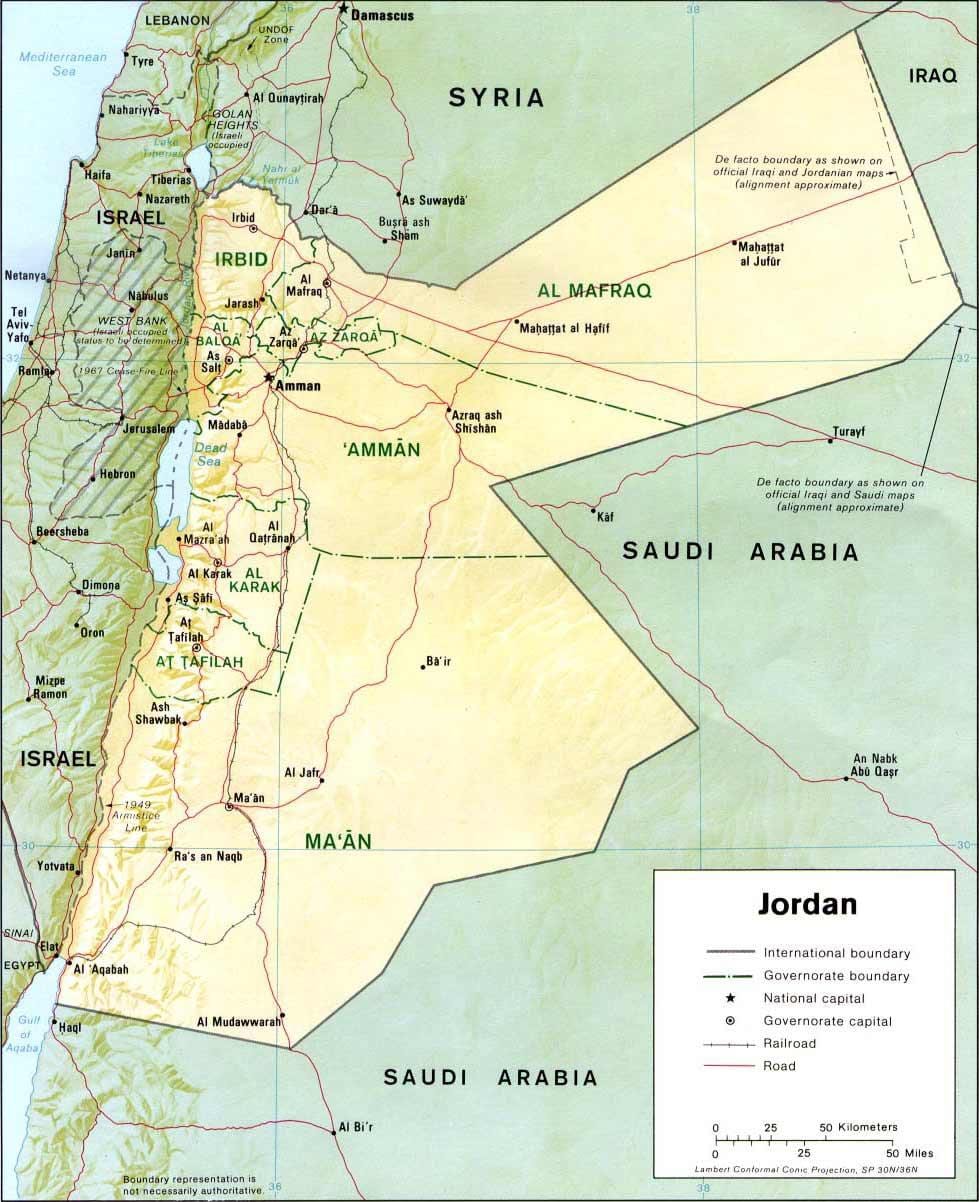 kort af sweimeh Jordan